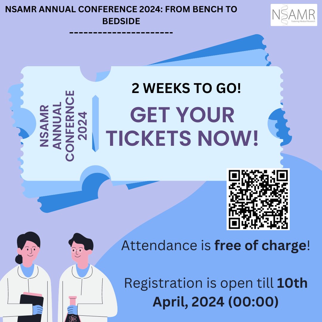 2 weeks to the conference! Get your tickets now. Scan the QR code or visit the LinkTree in our bio. We look forward to seeing you there.