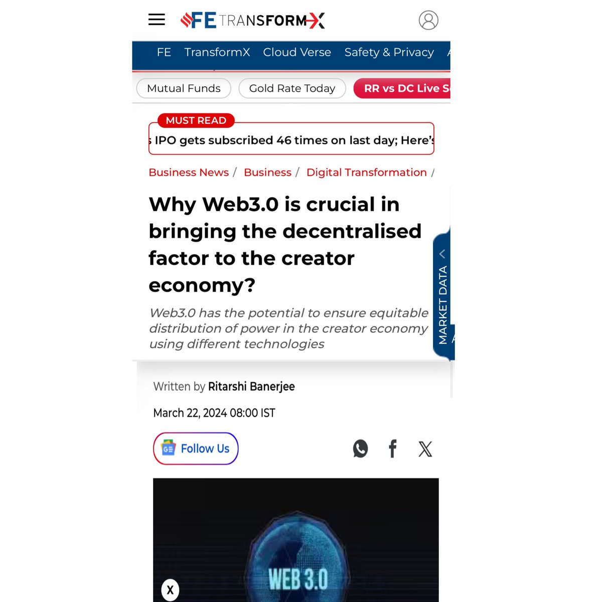 ConfianceComm's tweet image. Unlock insights into the transformative potential of Web3.0 in revolutionizing the creator economy with Zeeve!
@0xZeeve @FinancialXpress 
Click on the link in bio to read more!

#Web3 #CreatorEconomy #Zeeve #Blockchain #Decentralization #NFTs #confiance #candidcommunication