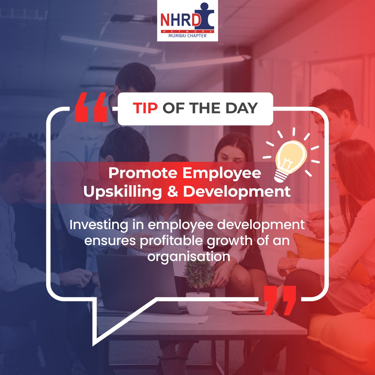 A company is sure to grow when each of it’s employee grows 🤝 #NHRDN #NHRDNMumbai #Tips #TipOfTheDay #HRInsights #Networking #Network #HR #HRDepartment