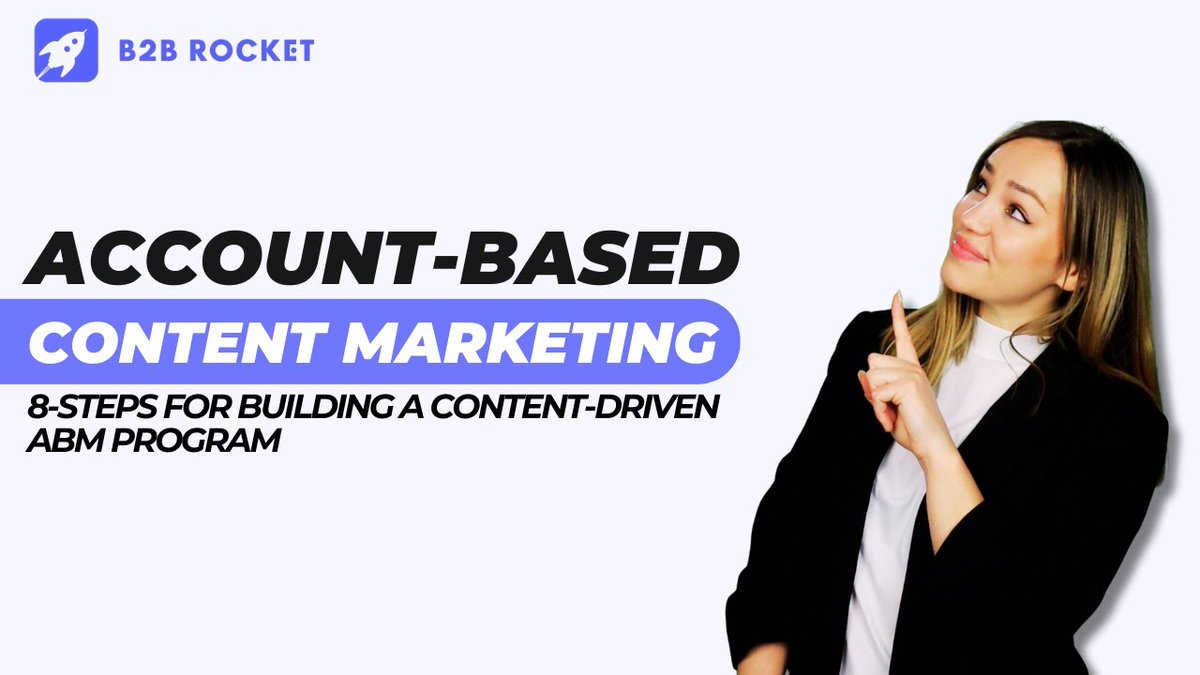 8 steps to boost your ABM program with account-based content marketing youtu.be/m5dt0oOpVlI?si… via @YouTube