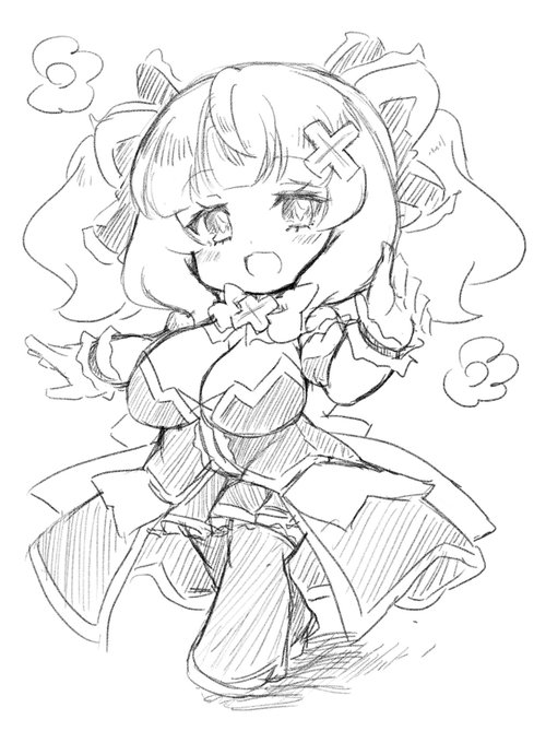 お昼落書きデフォルメローリエちゃん 