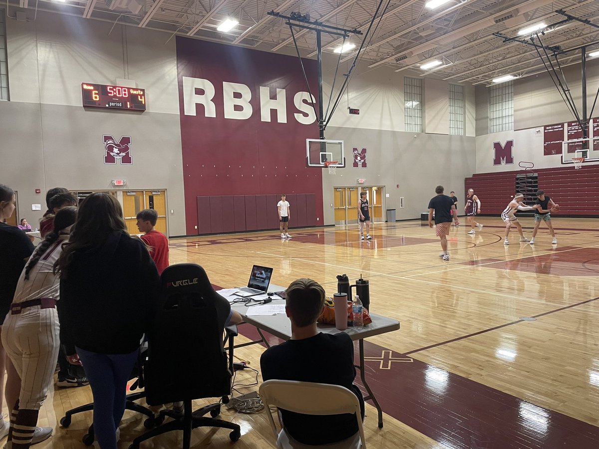 🌙Midnight Basketball March Madness champs were crowned just before 12am! ✨

Congrats Team Box 🥇 and MCK 🥈 

20 teams from RBES &amp; RBHS took the court. These Musketeers &amp; Royals had a night of competition while watching their bracket pics on the big screen! #redbud132