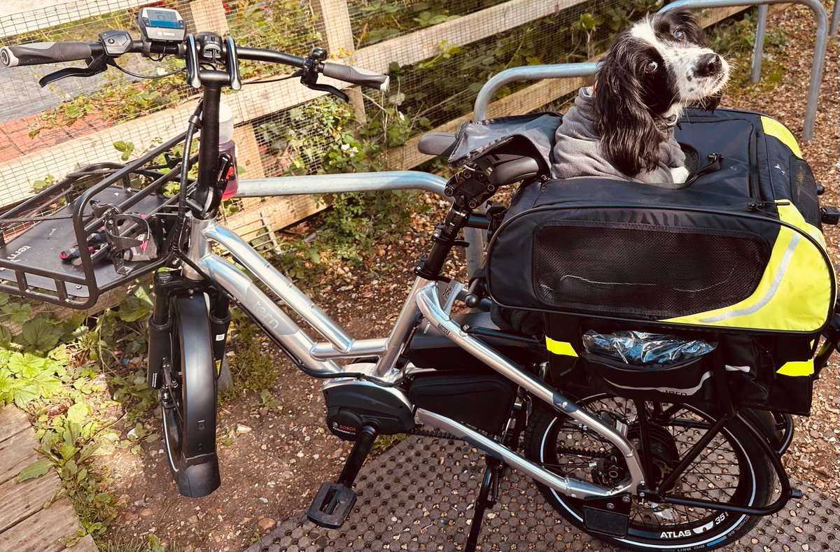🐶 + 🚲= ❤️ Leave the car, but not the pup, at home. 📸: @hubcycleworks