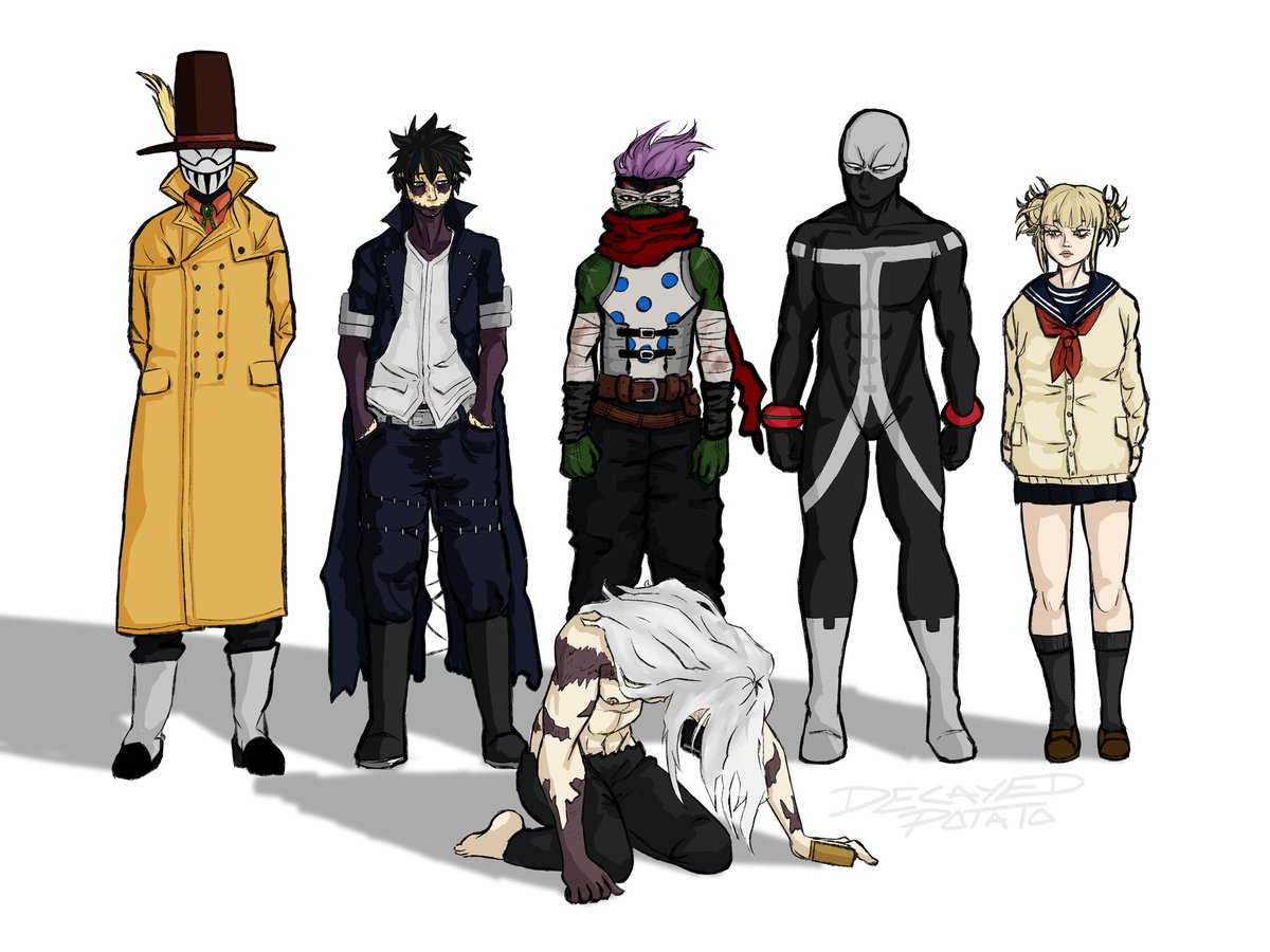 DecayedPotato's tweet image. "I still need to become a hero for those guys- the villains" #MHA418