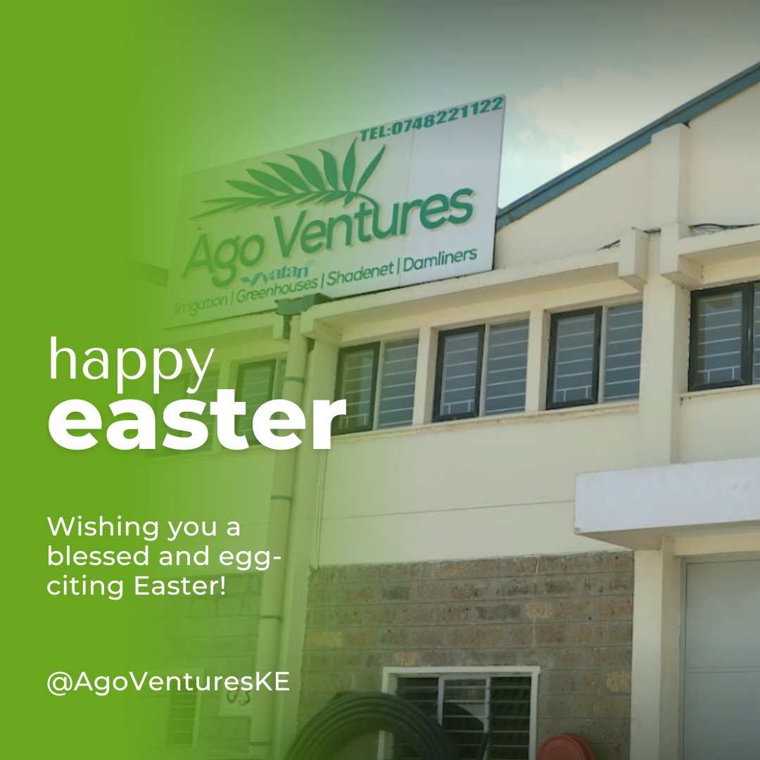 #HappyEaster Holidays from all of us here at Ago Ventures!

Here's to new beginnings and endless blessings!🌸 

#IrrigationSimplified

#goodfriday #Easter #EasterHolidays2024