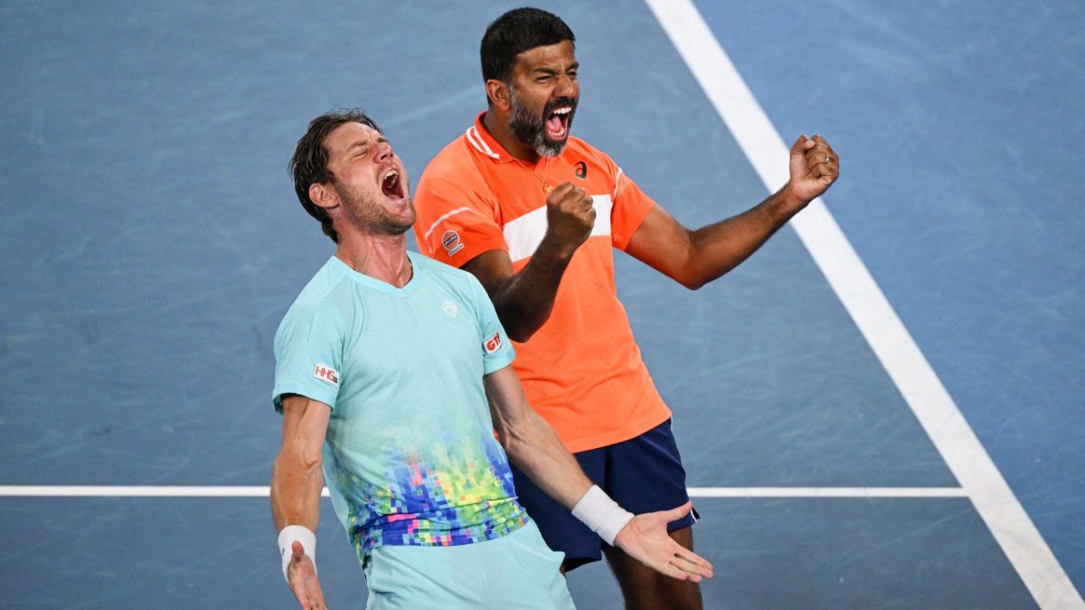 Tennis duo of Rohan Bopanna and Mathew Ebden have entered the finals of the #MiamiOpen 🎾 The legend of Rohan Bopanna just grows!✨ #ISH #bluerising