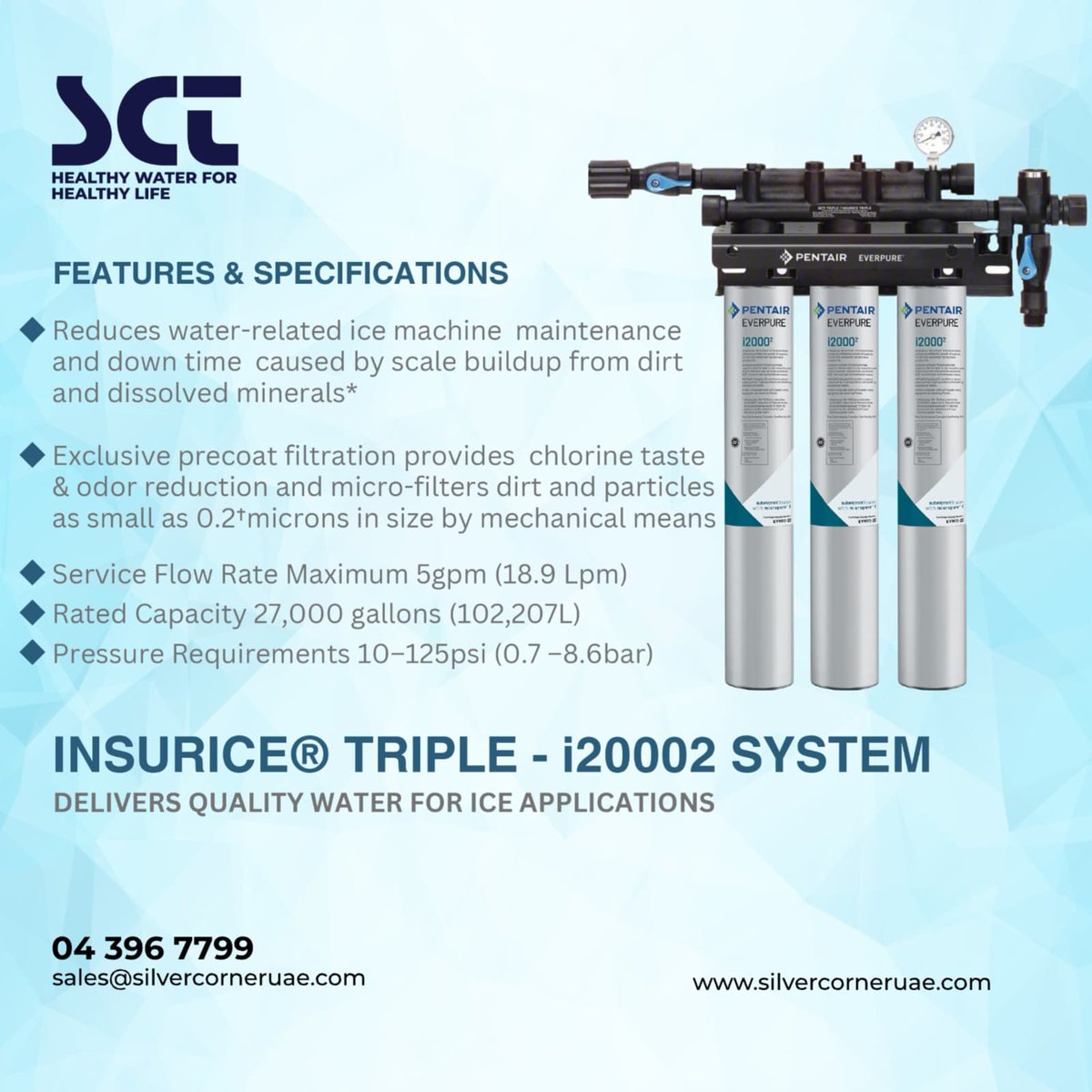 SilverCorner's tweet photo. EVERPURE INSURICE TRIPLE i20002 SYSTEM
Best Water Filter System For Ice Applications.

#waterfiltering #waterquality #watertreatment #waterfiltersupplier #everpure #insurice #icewaterfilter #uaewater https://t.co/oa7xvIwDcn