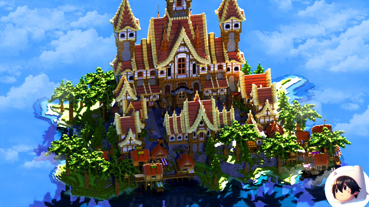 ISLAND SPAWN 🏝️| 300X300 
#Minecraft #Minecraftbuilds #minecraft建築コミュ 
review: youtube.com/watch?v=8cvur3…