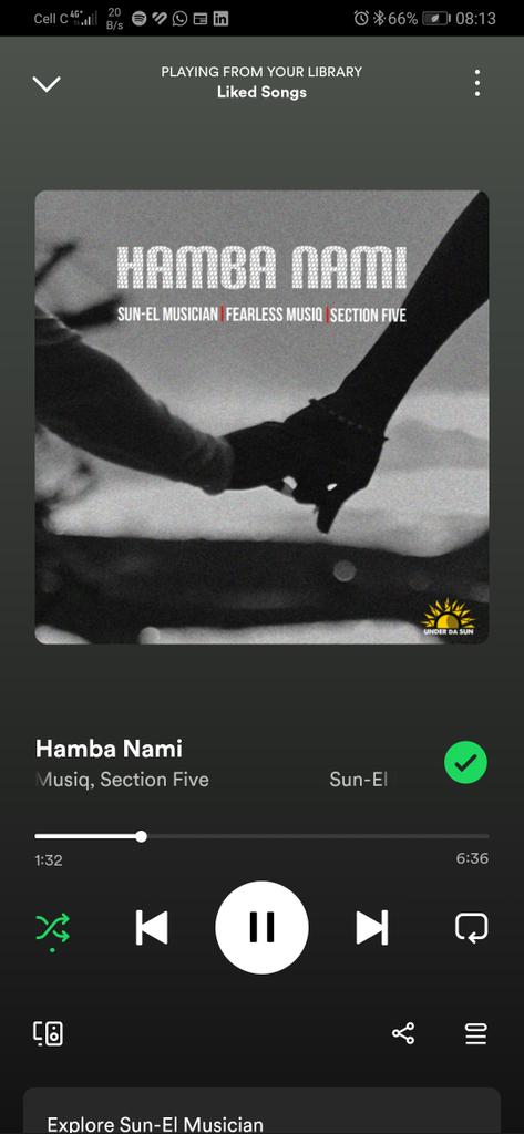 What can't he do? @sunelmusicianza You have released a beautiful masterpiece #HambaNami 😭. This song speaks to us like we are going to Heaven, especially since it came out during the #EasterWeekend 😅. You must definitely be at my Wedding Sanele 🙌✨.