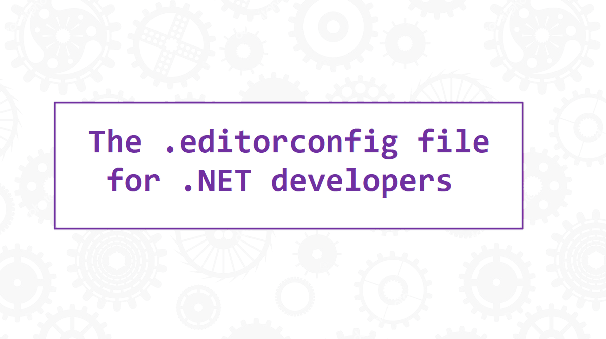 The .editorconfig files for .NET developers blog.ndepend.com/the-editorconf… #dotnet #visualstudio #vscode #codestyle #codequality #csharp