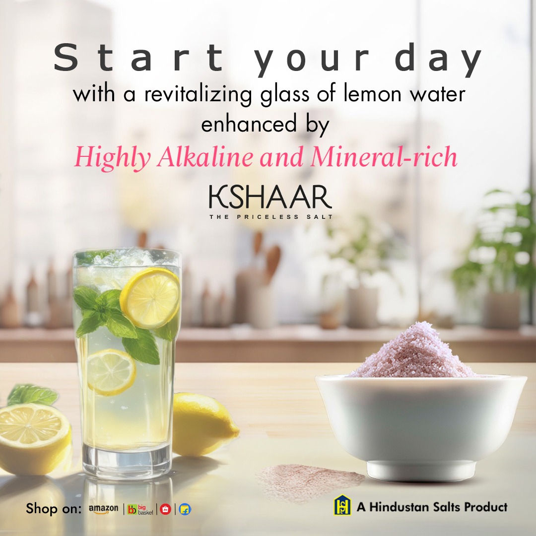 KshaarS's tweet photo. Hydrate and energize your morning routine with a zesty glass of lemon water infused with Kshaar Salt! Packed with alkalinity and essential minerals.

To Shop Visit: https://t.co/IMSni9gCJF

#KshaarSalt #Healthy #LemonWater #HealthyMorning #HighAlkaline #NaturalSalt #Refreshing https://t.co/BL8SR04Sju