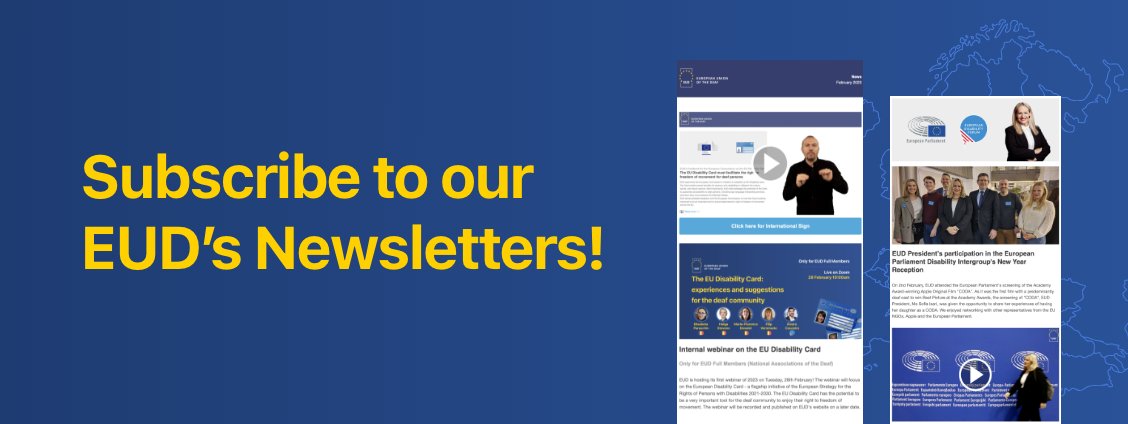 If you’re interested in learning more about the activities and work of EUD, please sign up for our newsletters at the following link: eud.us7.list-manage.com/subscribe?u=bc…