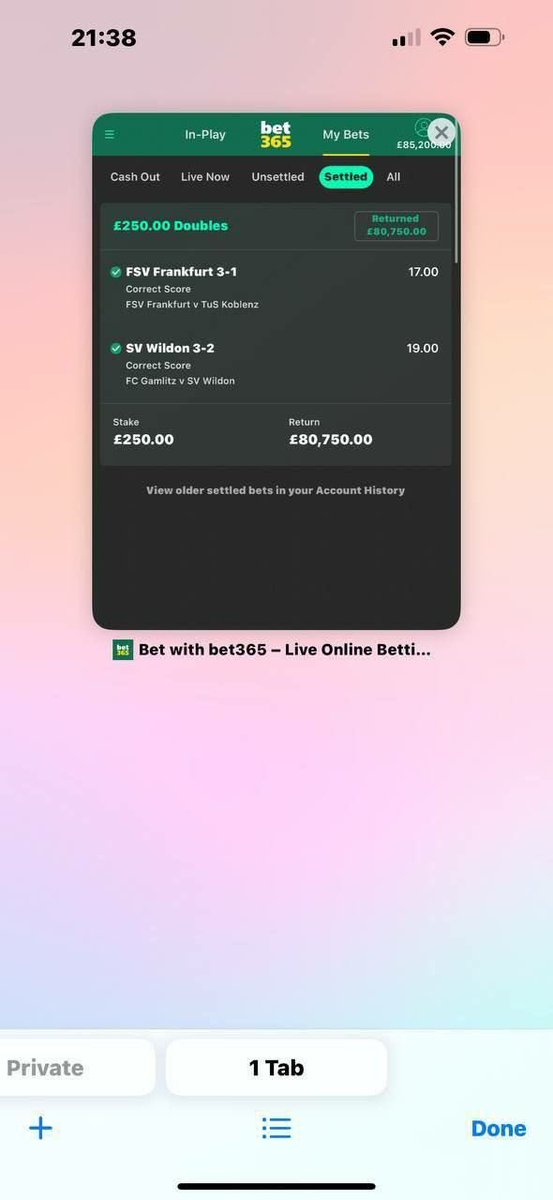 Boom💥Congratulations fellas 😊🤩

Big win on this huge return guys the harder you work for something, the greater you'll feel when you achieve it.

Next ticket is ready now, click here to join now 
👇👇👇
t.me/+nuDrRTdNzFg5N…
t.me/+nuDrRTdNzFg5N…
t.me/+nuDrRTdNzFg5N…