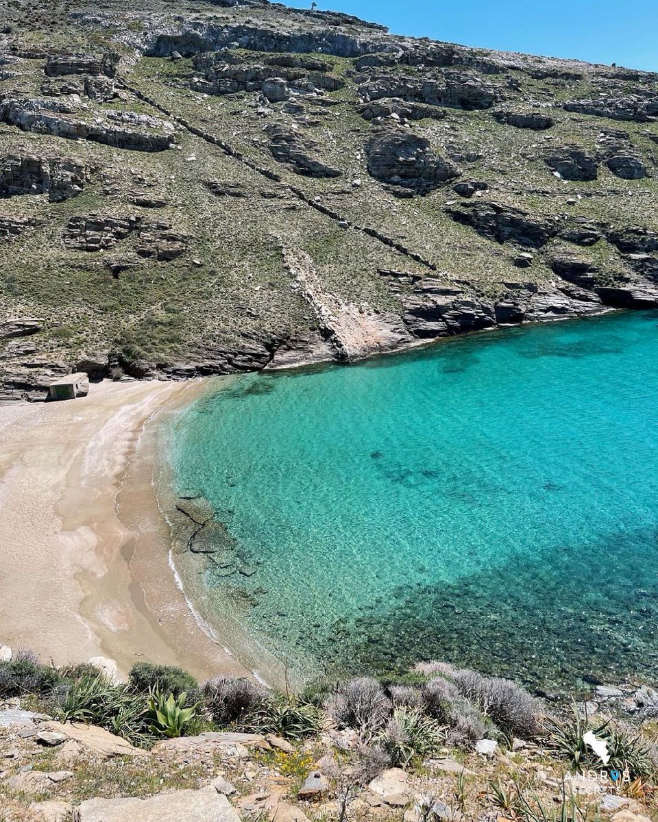 Paradise found. Who’s ready to experience this beautiful beach? ☺️🏖️ #andros_secrets #andros #greece #visitgreece #paradisefound #summer #greekislands #beautifuldestinations #athensvoice #discovergreece #androsisland #greekisland #apothikes #apothikesbeach #summer2024