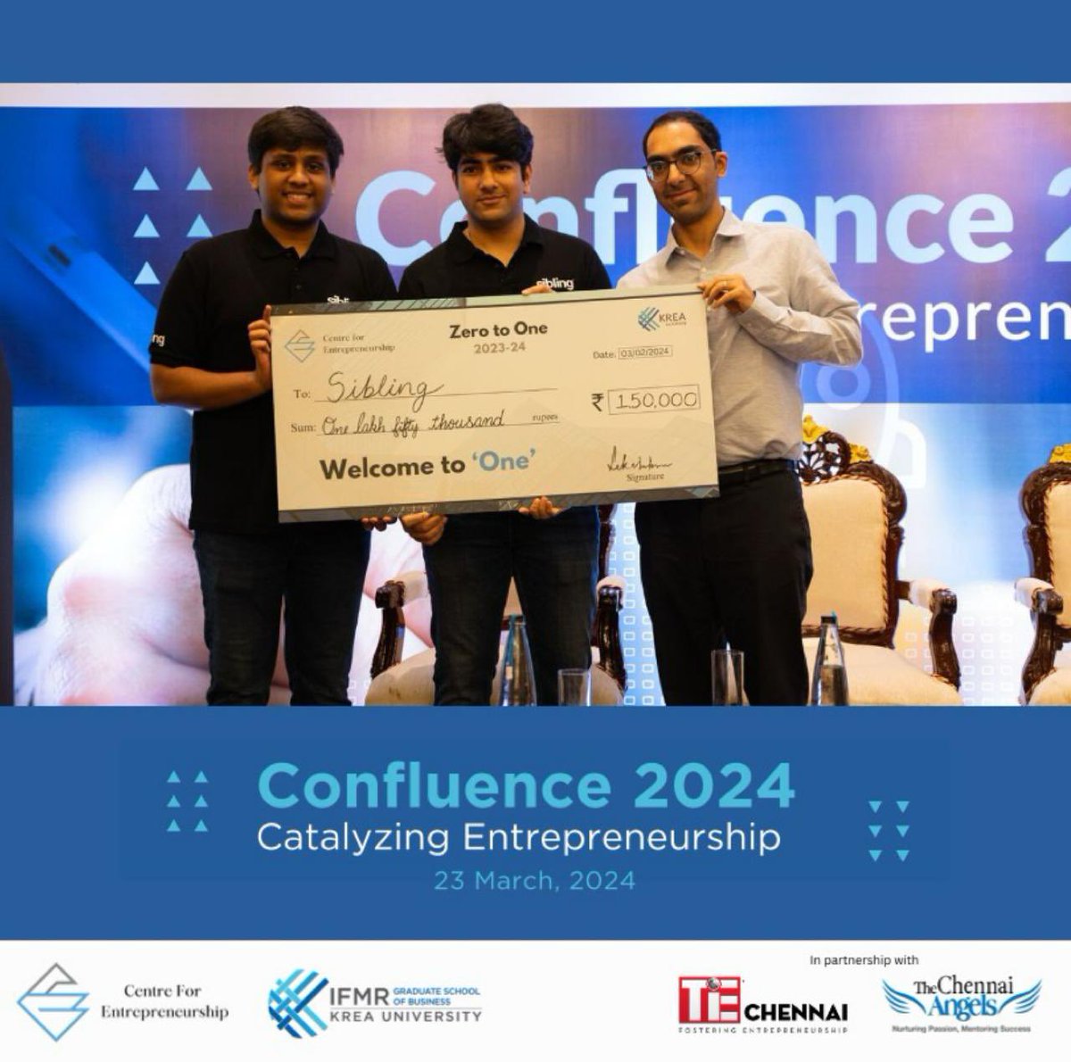 We're excited to share that our Managing Partner and Co-founder, Mr. @AshvinChadha , recently graced Confluence 2024 by @kreauniversity  
in collaboration with TiE Chennai  and The Chennai Angels 

 #Entrepreneurship #Confluence2024 #KreaUniversity #TiEChennai #TheChennaiAngels