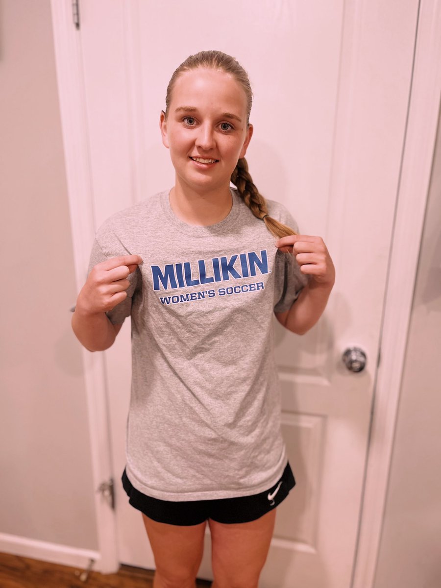 I am extremely excited to have made a verbal commitment to play soccer at Milliken University. I am honored to recieve a great education and  I want to thank Coach Ian and Coach Nathan for this wonderful opportunity. I want to thank my family, friends, and coaches. Go Big Blue!