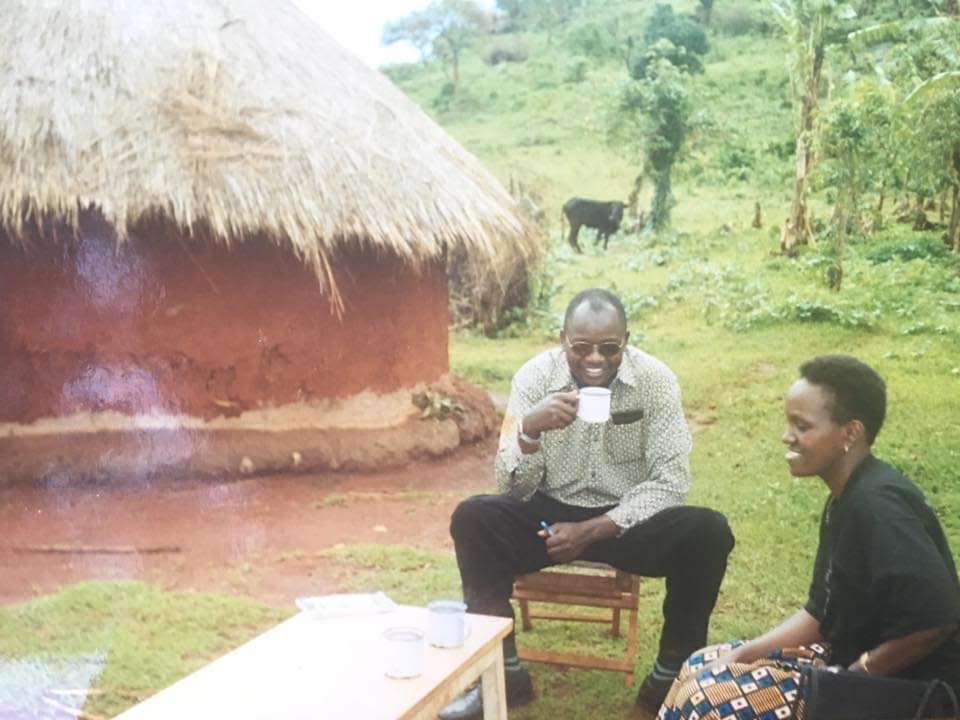 This was 24 yrs ago. I was a Program officer ⁦@ActionAid⁩ Uganda. ⁦@asiimwe4justice⁩ , a young lawyer was engaged as a researcher on Women LandRights in Kapchorwa w Evelin’s Nyakoojo. I was a facilitator as well as interpreter. It’s been a journey of struggle 🦾
