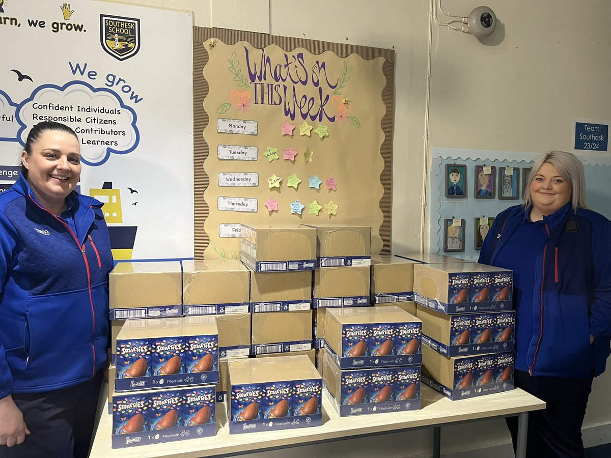 Thank you so much <a href="/Tesco/">Tesco</a>  for the donation of Easter eggs for all our pupils