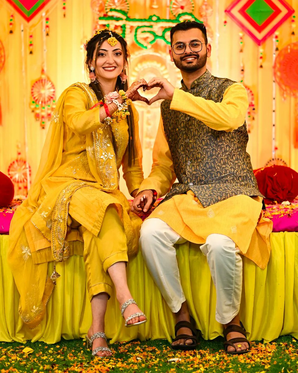 Wrapped in love and tradition, the haldi ceremony marks the vibrant beginning of their journey together. 💛✨ For booking visit wedsfy.in Or WhatsApp on 9117101716 #MuslimWedding #LoveAndTradition #Danishgotlilia #Wedsfy #weddingphotography #haldiceremony