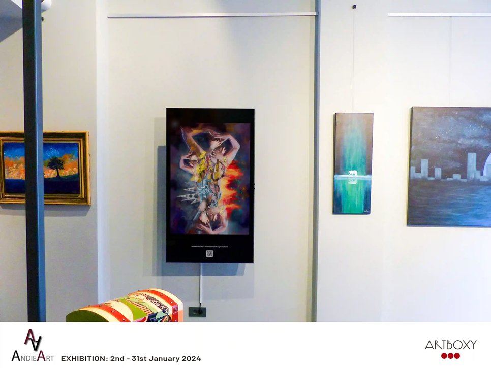 MyCreativeImage's tweet image. "Unreasonable Expectations" was shown in the Andie Art Gallery  in Athens on there led screen during January '24 courtesy of @ArtboxyOfficial 

A one of one #NFT #nftartwork is available to own via @foundation  via this link:  foundation.app/@JamesHurley/j…

#NFTCommunity