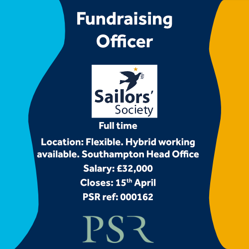 💙The Sailors Society is growing! 💙Could you be their new Fundraising Officer? 💙Previous fundraising experience not essential. 💙Get in touch to find out more about their incredible work. loom.ly/6BldM1I #lovelyjob #fundraisingofficer #fundraising