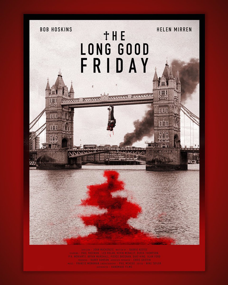 As it is #GoodFriday it made sense to drop my new poster for British 🇬🇧 gangster film #TheLongGoodFriday 
It has one of the best endings to film i have ever seen. 
#alternativefilmposter #poster #fridayfanart #BobHoskins #HelenMirren #digitalart #BritishFilm