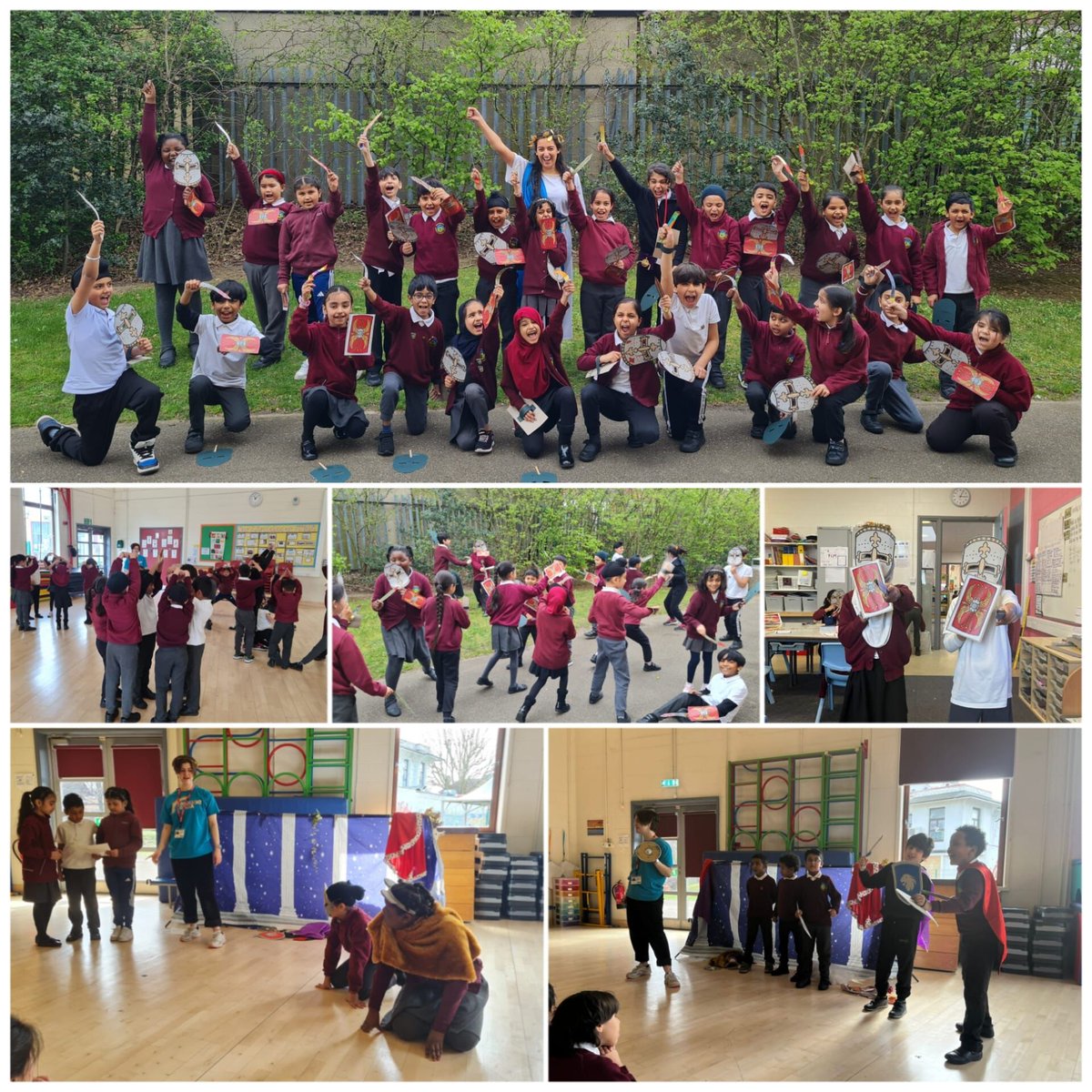 #Year 3 held a Roman Day as part of our learning of the Roman Invasion in Britain. We enjoyed a Roman drama workshop and spent the afternoon creating Roman artefacts #RomanEmpire #drama
