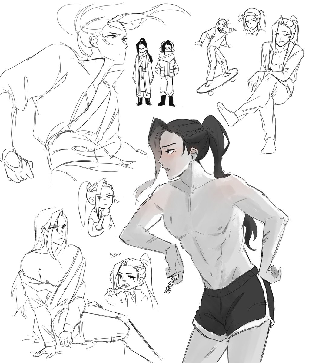 slaping lqg into booty shorts might've been ooc but yolo #LiuQingge #svsss