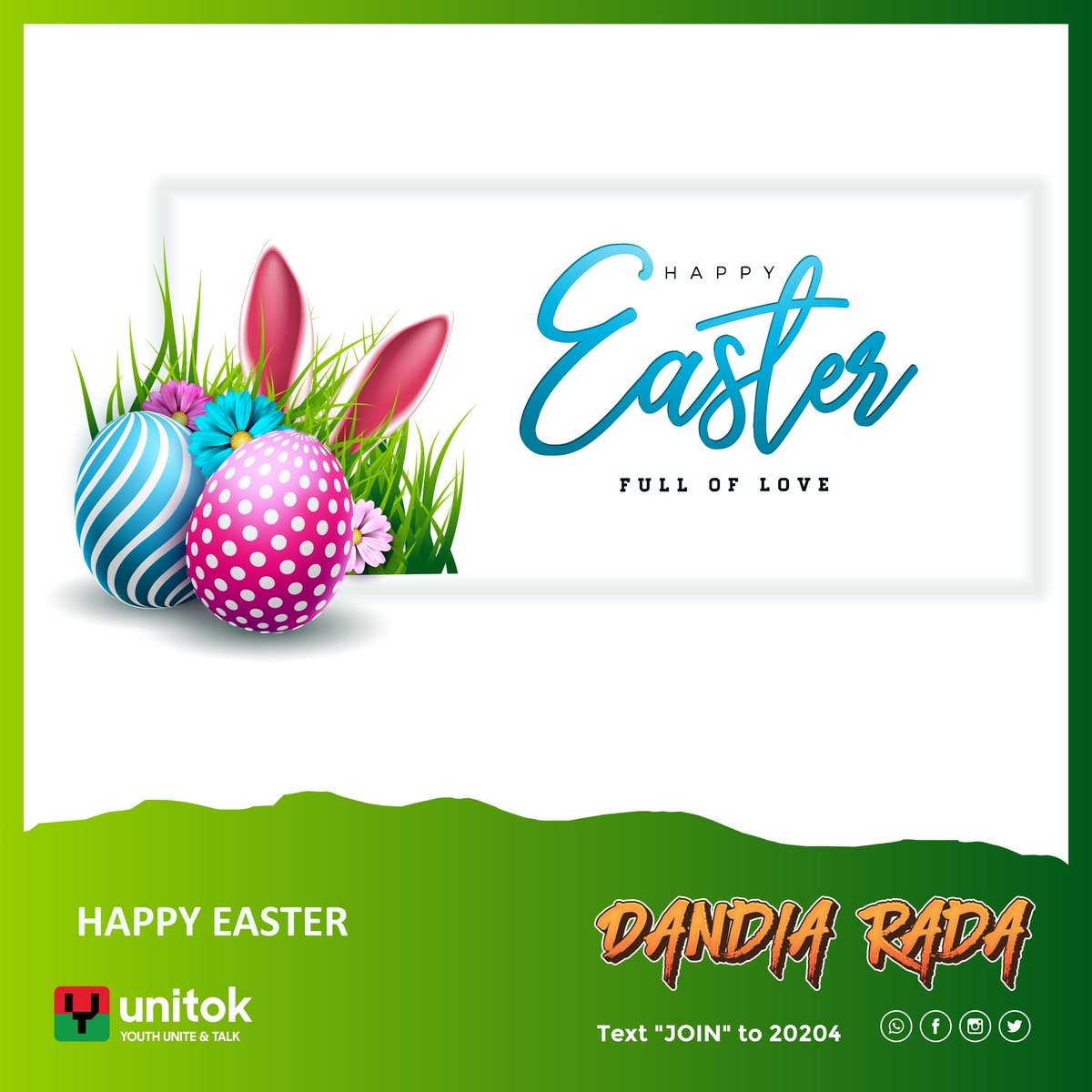 Happy Easter to you all. May you and your loved ones experience joy, hope and renewal during this season.