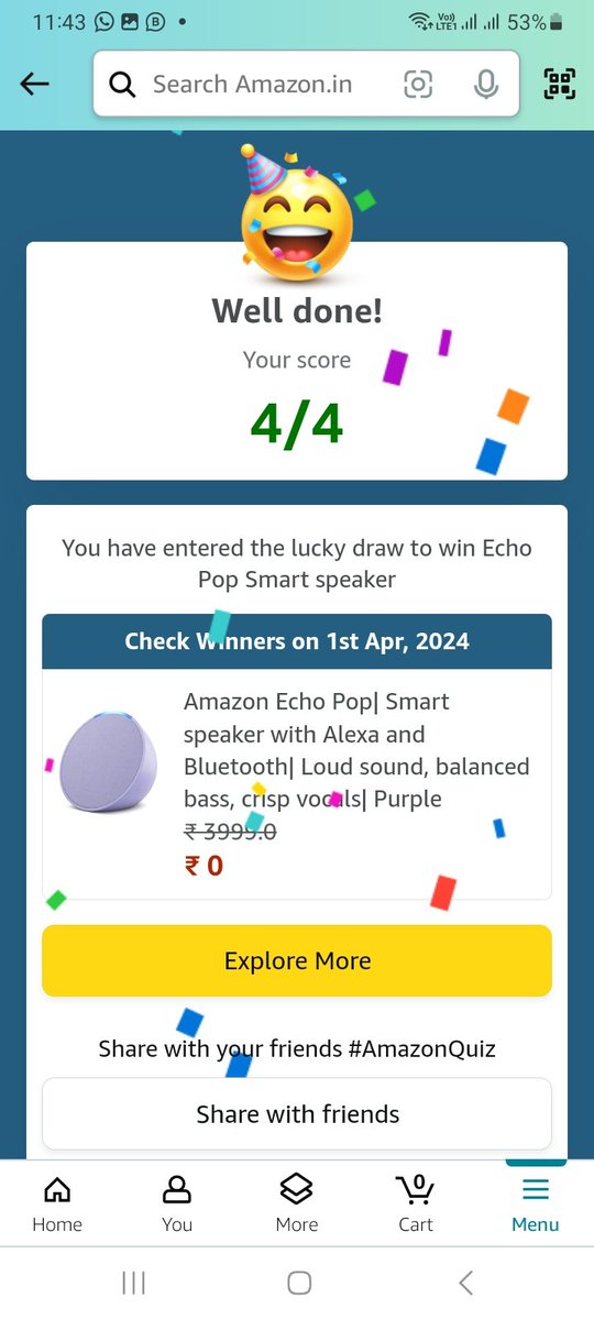 Jig8889's tweet image. #AmazonQuiz