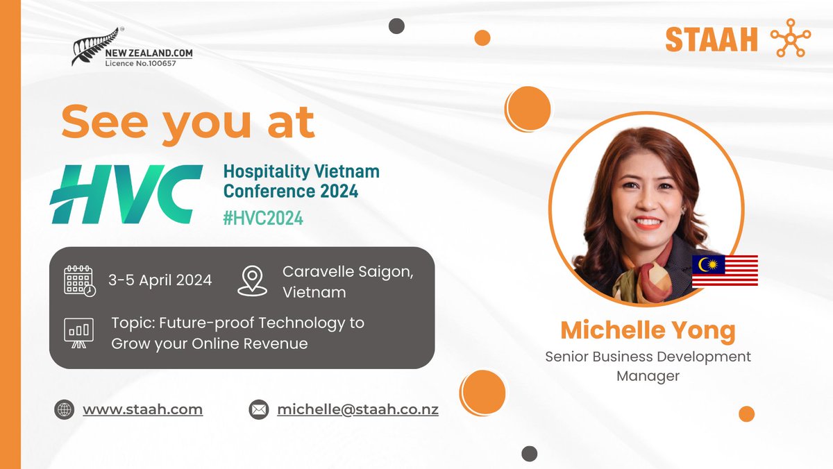Don't miss Cherry Nguyen's talk at the 7th Hospitality Vietnam Conference! Learn about future-proofing technology for boosting online revenue in Vietnam's vibrant hospitality scene. See you there!

Michelle Yong

#HospitalityVietnam #DigitalTransformation #RevenueGrowth #HVC2024