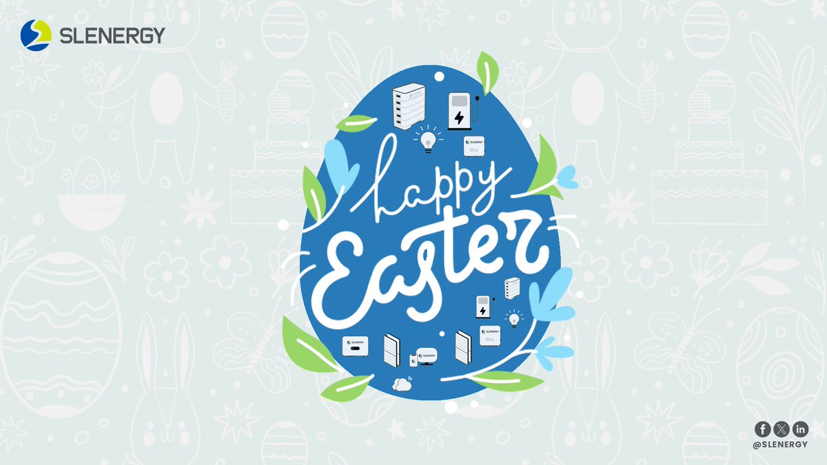 SlenergyTech's tweet image. We wish you a happy #Easter holiday! 🐇
☀ May you and your loved ones have a radiant Easter filled with love, health, and laughter.
#Slenergy #homeenergysolutions #OneStopSolution #SolarKit