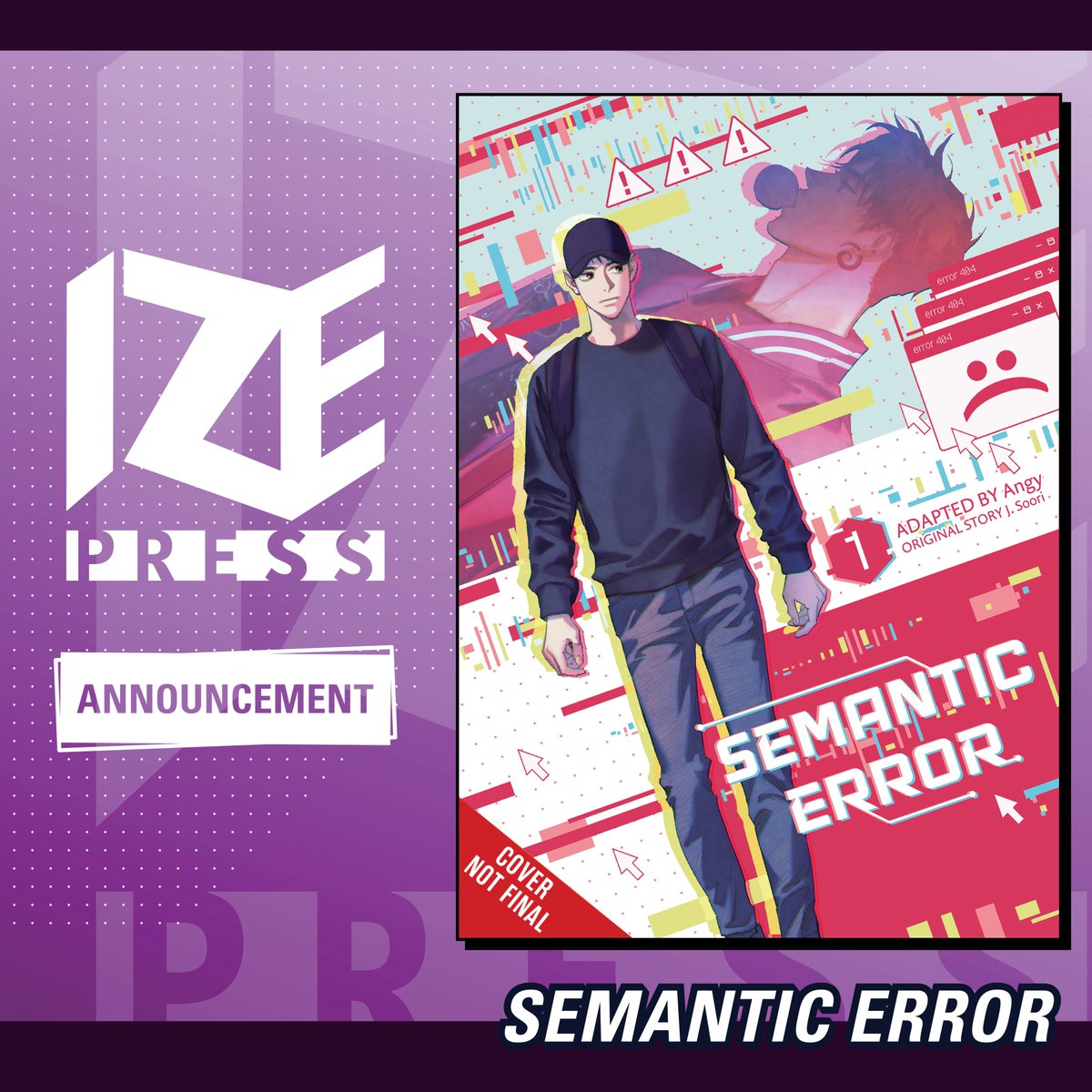 We've got some exciting news to share! 🙌

<Semantic Error> webcomic is coming to print, in partnership with @izepress ! Are you as excited as we are? 😝

#MantaComics #SemanticError #PrintEdition #Webcomic #IzePress