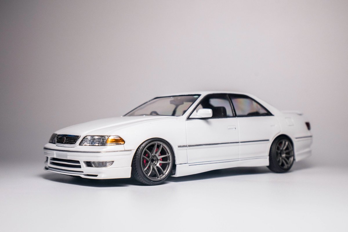 AstroKtong's tweet photo. 1/24 JZX100 MARK II TOURER V AERO PARTS front bumper by 3d Printing #JZX100  #アオシマ #青島文化教材 #モデル・カーズ https://t.co/ybli8W5pUj