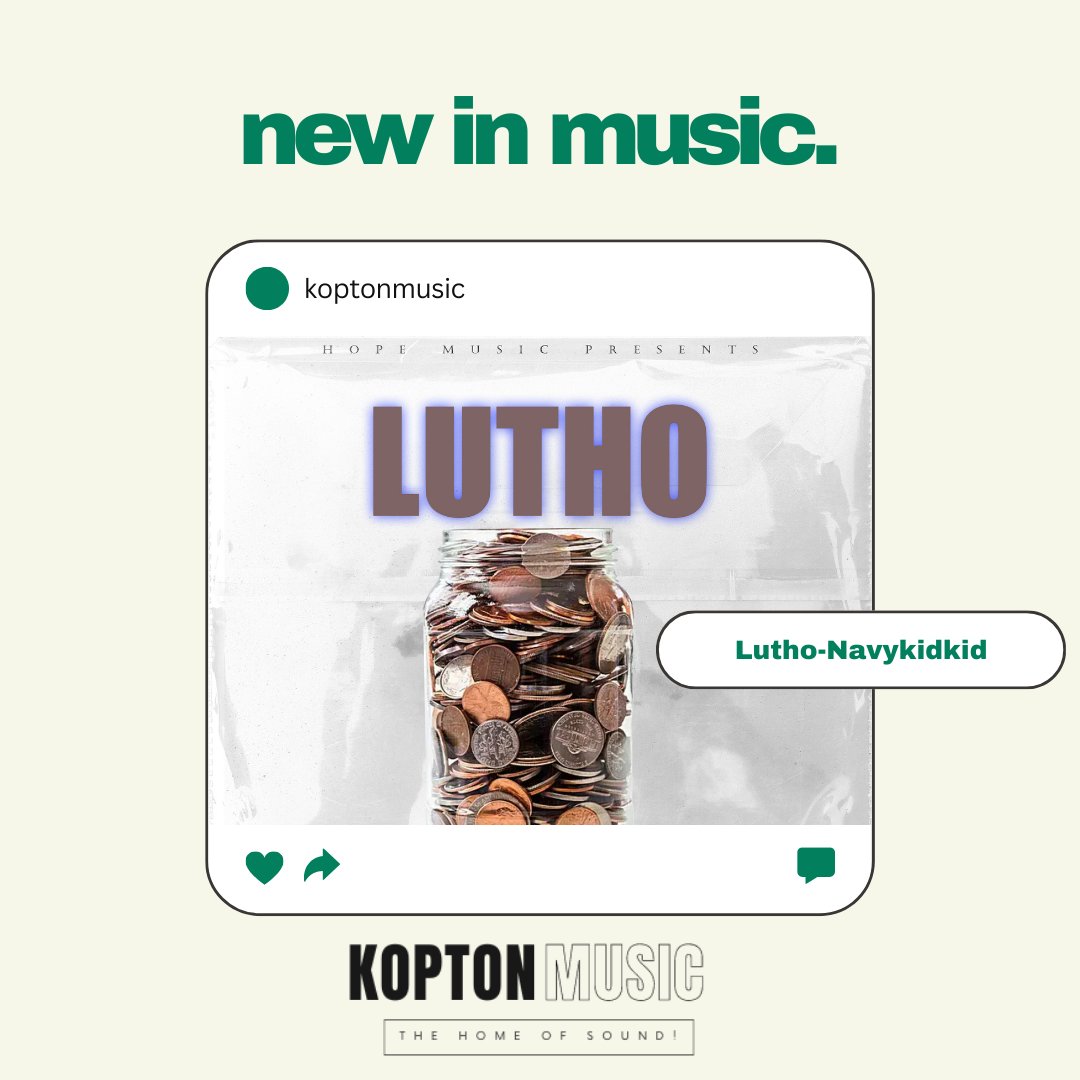New music out today by Navykidkid titled “Lutho”!🔥💰Check it out with the link in his bio!

#koptonmusic #newmusic #navykidkid #sahiphop #newmusifriday #indielabel #musicpublisher #synclicensing #upcomingartist #zulurapper