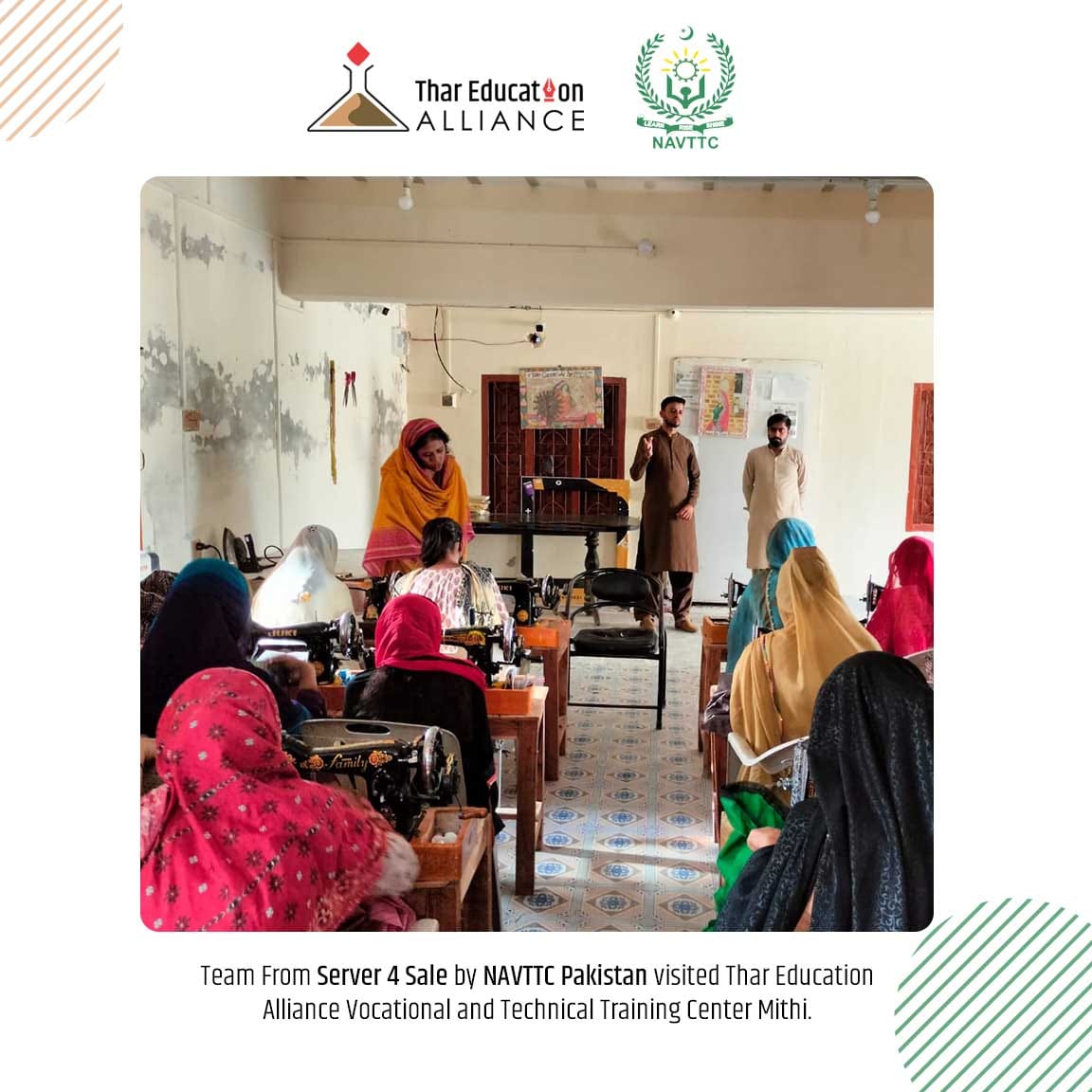 Yesterday, Team from Surver 4 Sale by NAVTTC Pakistan visited Thar Education Alliance Vocational & Technical Training Center Mithi. Currently, NAVTTC is empowering Batch-5 students with courses in Digital Marketing, SEO, and Dress Making & Fashion Designing at Thar Education…