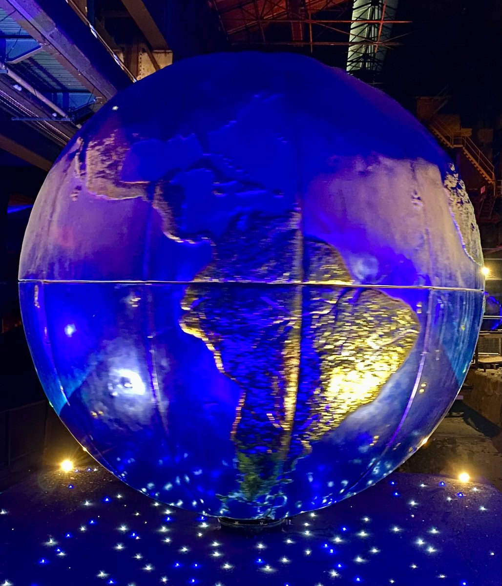 Earth steel sphere @MagnaScience #FerrousFriday @IMcMillan