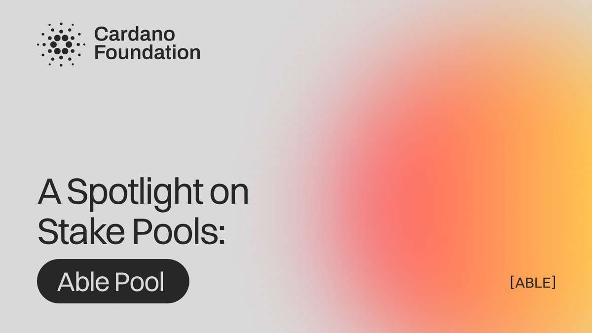🌟 ステークプールの紹介シリーズ：ABLE

<a href="/Hornan7/">Mike Hornan ⚜️🇨🇦|ABLE| pool SPO</a> さん がアフリカのコミュニティに革新的な変革をもたらすために #Cardano を活用しています。

彼の感動的なストーリー是非ご覧ください: bit.ly/4cdOjPL

#SPO