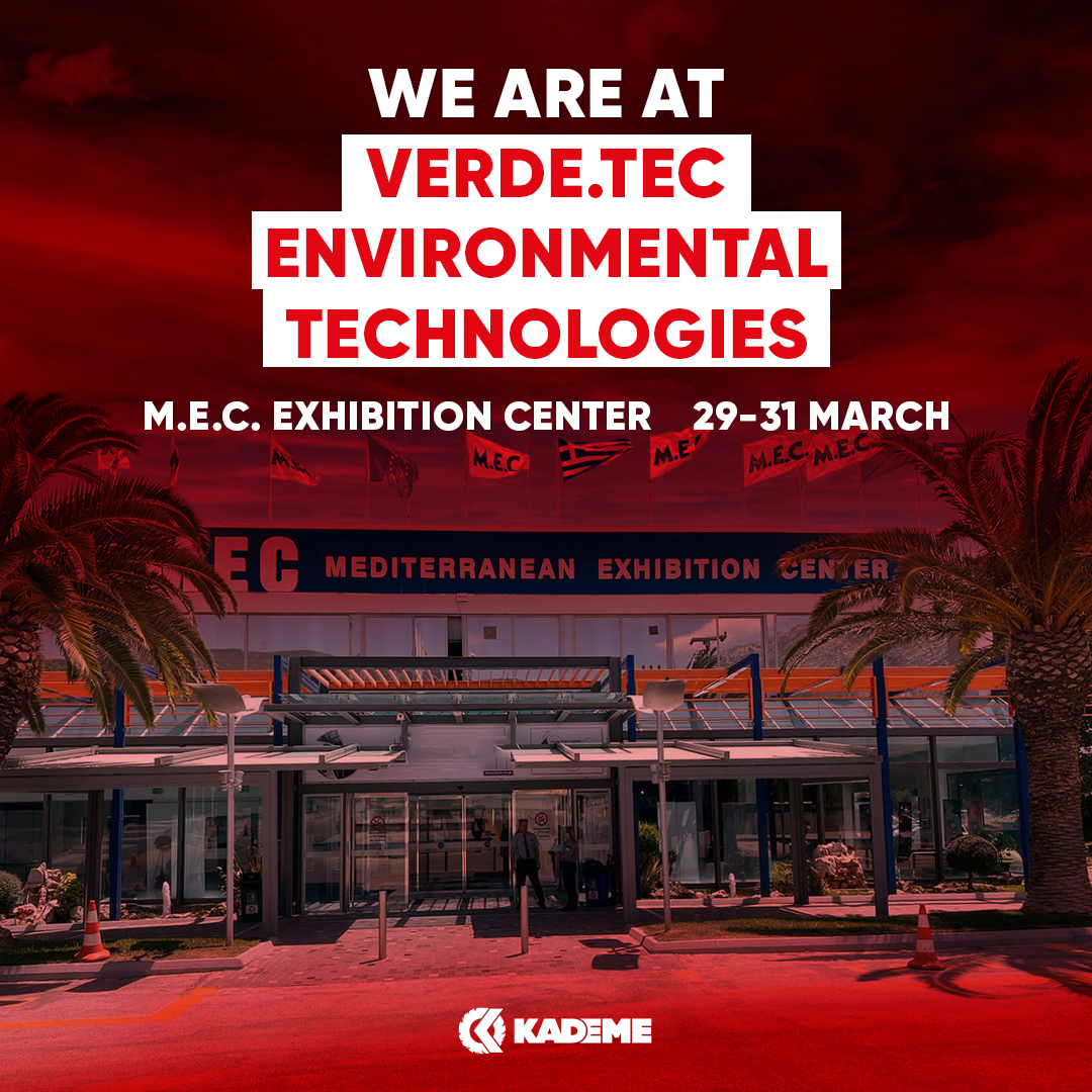 We took our place at Verde.Tec Fair 🍃😊 You can visit our stand at M.E.C Exhibition Center STAND: B6-B7 between 29-31 March and examine our products in detail 🧐 #Kademe #VerdeTec #Fair #Greece