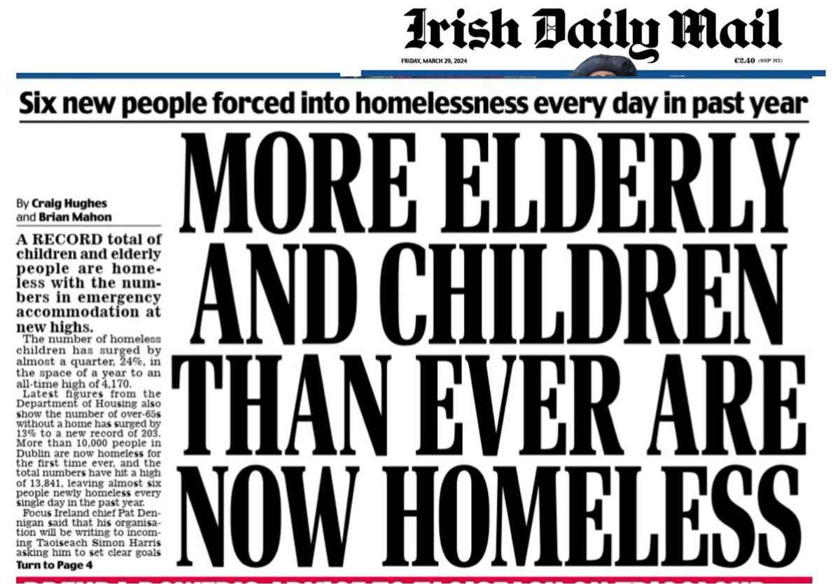 🚨Six people forced into homelessness EVERY DAY #ReinstateEvictionBan 📈A RECORD total of children and elderly people are homeless with the numbers in emergency accommodation at new highs. ⬆️Number of homeless children up 24% in a year [4,170] ⬆️Number of over-65s without a…
