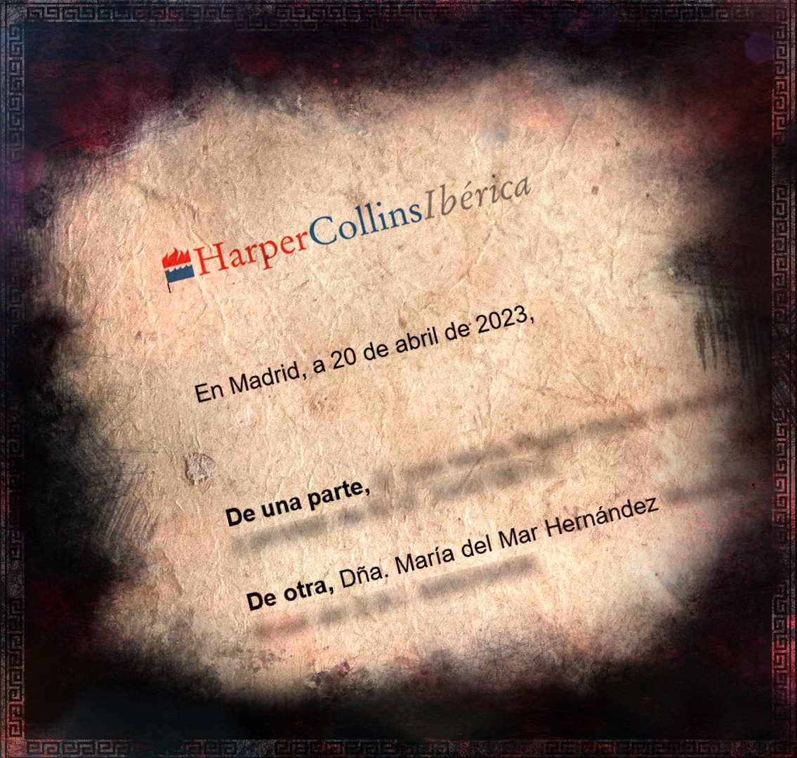 Hace casi un año firmé mi primer contrato editorial con <a href="/HarperCollinsIB/">HarperCollins Ibérica 📖</a>.
Este es un proyecto que nació gracias a o por culpa de <a href="/LMMateorelatos/">L. M. Mateo</a>.
El #libro verá la luz el mes que viene en la serie Elit de <a href="/HARLEQUINLibros/">Harlequin Ibérica 📖</a>.
Os contaré más cosas muy pronto.