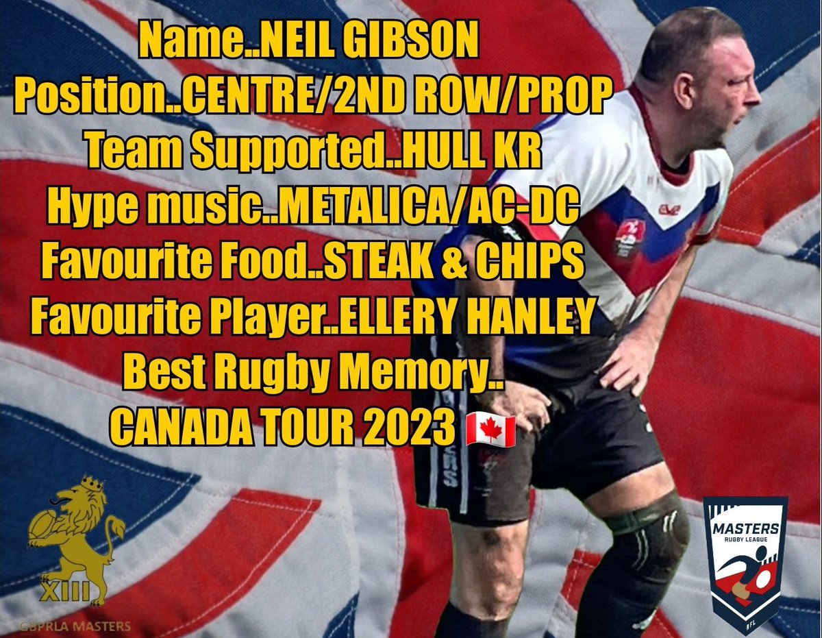 Neil Gibson is our next player in focus 🇬🇧🏉