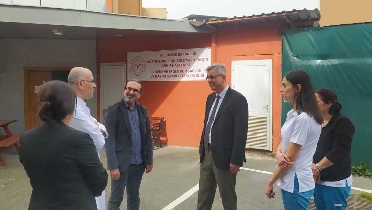 ismgovtr's tweet photo. İstanbul İl Sağlık Müdürümüz Prof. Dr. Kemal Memişoğlu, İstanbul'daki yataklı Çocuk ve Ergen Psikiyatri hizmeti veren iki klinikten biri olan Göztepe Prof. Dr. Süleyman Yalçın Şehir Hastanesi'ndeki 'Çocuk ve Ergen Ruh Sağlığı ve Hastalıkları' Kliniği'ni ziyaret etti. https://t.co/I8Luss4qiV