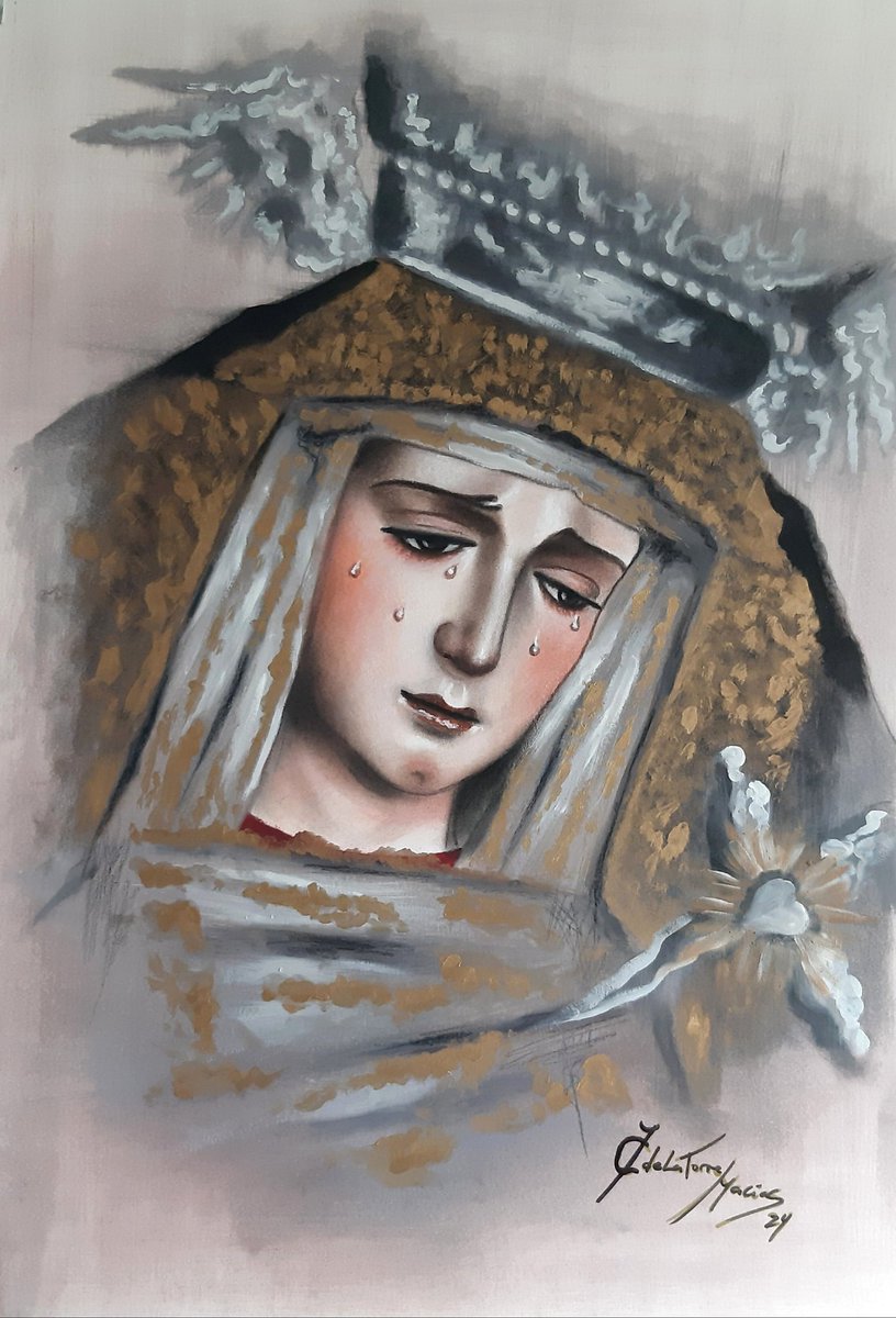 JCDELAT's tweet photo. VIERNES SANTO 
"Dolor, dolor y más dolor" 
Lápices de pastel y óleo. 
50x35cm

@DoloresSanJuan
#zamarrilla  #CofradiasMLG #CofradíasMLG #Andalucía #Málaga #semanasantamalaga  #SemanaSanta #SemanaSantaMLG https://t.co/DBAiRIzdF9
