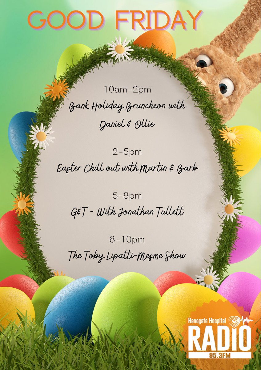 Over this Easter weekend there will be changes to our usual schedule. 
Here are the egg-citing changes we have for today