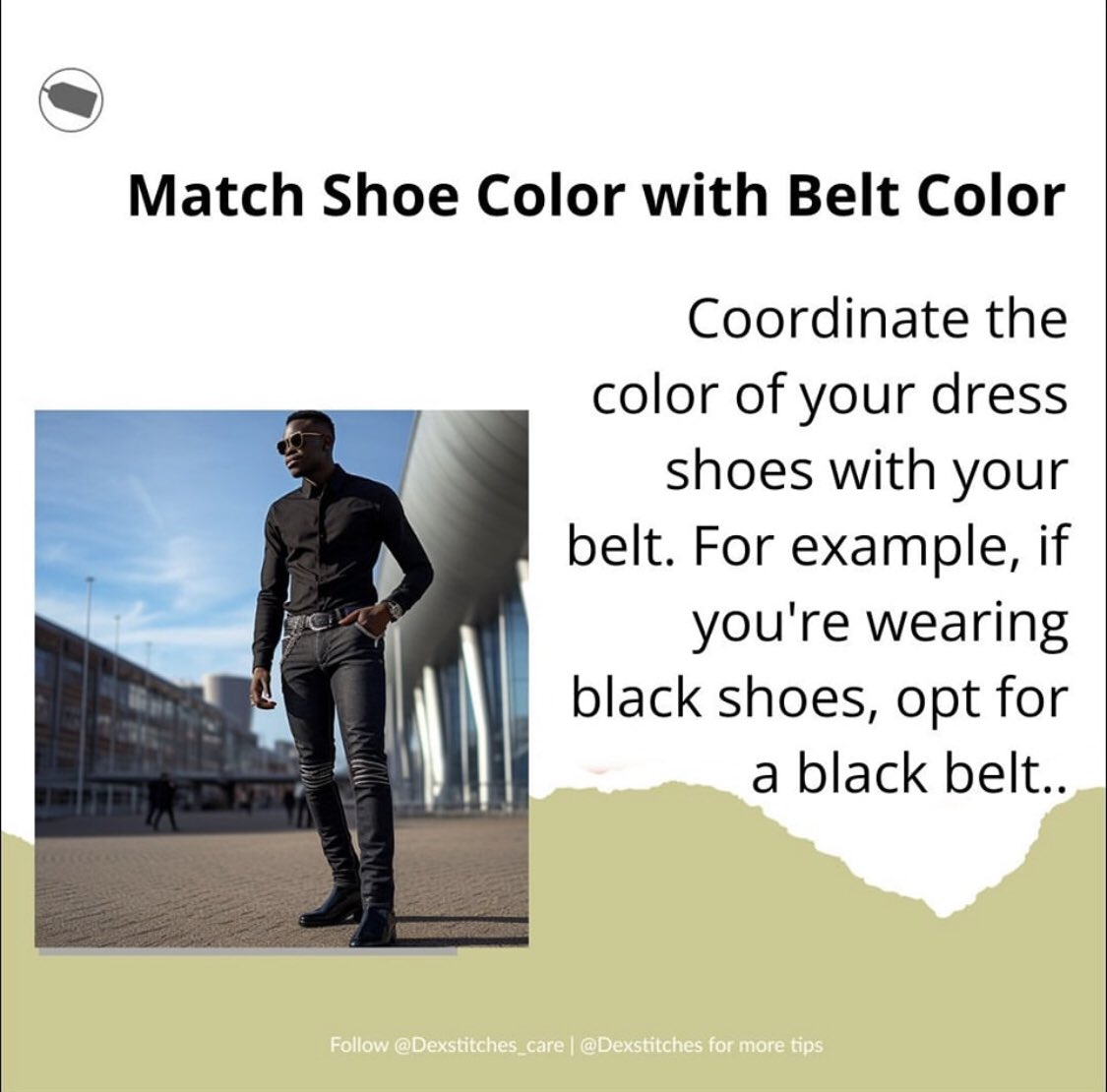DEXSTITCHES's tweet photo. Hello Dexicons 

Dexstitches Fashion 101 is here to show you some tips on how to style your dress shoes.

Visit https://t.co/u3fmhJtBGi today and Elevate your look✨ https://t.co/eNzTfy875J