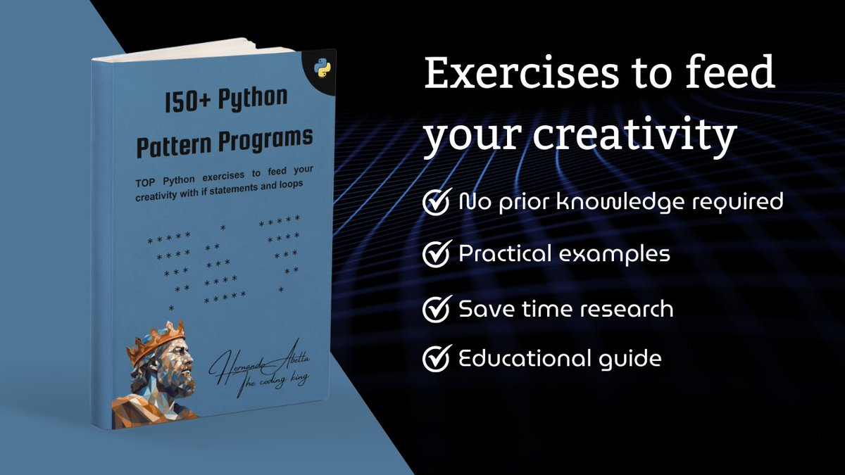 150+ Python Pattern Programs gumroad.com/a/308970515/bj…