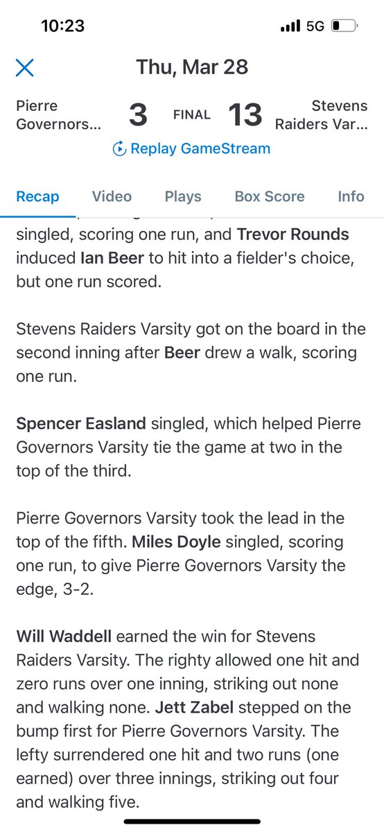ItsAllOutdoors's tweet image. @stevens_raiders win opening game of the season against the defending state champs, Pierre Governors. Well done gentlemen. 2 more tomorrow at McKeague Field. #westillhaveworktodo