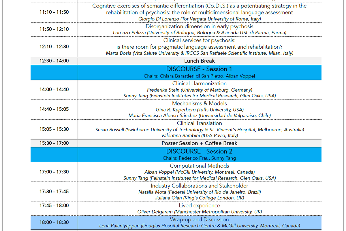 Chiara Barattieri di San Pietro (@cbarattieri_eu) on Twitter photo Join us for the 2nd <a href="/discourseinpsy/">DISCOURSEgroup</a> satellite meeting! We will discuss #language in #psychosis, #pragmatics, #computationalmodels, and much more. Mon 8th of April, from 9AM-6.30PM, organized by <a href="/IUSS/">Sam Sum</a> and <a href="/SanRaffaeleMI/">Ospedale San Raffaele</a> Zoom link 👉iusspavia.zoom.us/my/br.saladelc… Join us for the 2nd <a href="/discourseinpsy/">DISCOURSEgroup</a> satellite meeting! We will discuss #language in #psychosis, #pragmatics, #computationalmodels, and much more. Mon 8th of April, from 9AM-6.30PM, organized by <a href="/IUSS/">Sam Sum</a> and <a href="/SanRaffaeleMI/">Ospedale San Raffaele</a> Zoom link 👉iusspavia.zoom.us/my/br.saladelc…