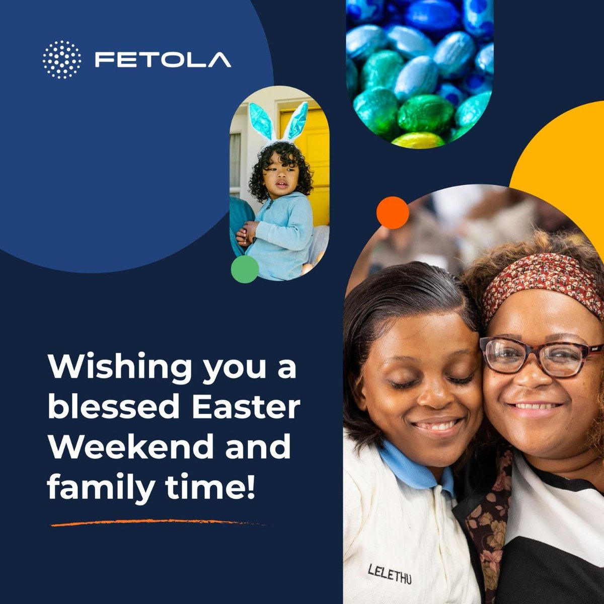 Happy Easter from Fetola! 😇 Wishing you an egg-straordinary Easter filled with joy, love, and hope. May this time bring renewed spirits and cherished moments with loved ones. 🐣❤️ #FetolaFamily #Easter